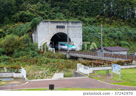 北海道新幹線seikan隧道 青森縣 照片素材 圖片 圖庫