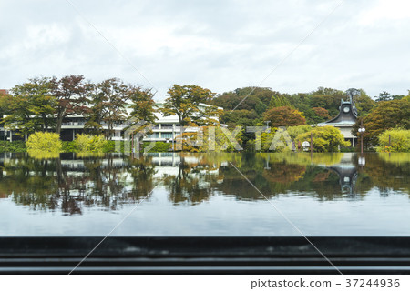 在水面上看到前秋田縣立美術館 37244936
