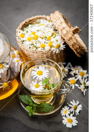 Cup of chamomile tea Cup of chamomile tea 37249007