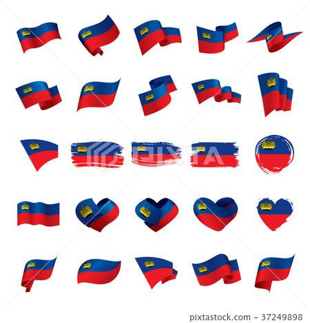 liechtenstein flag, vector illustration 37249898