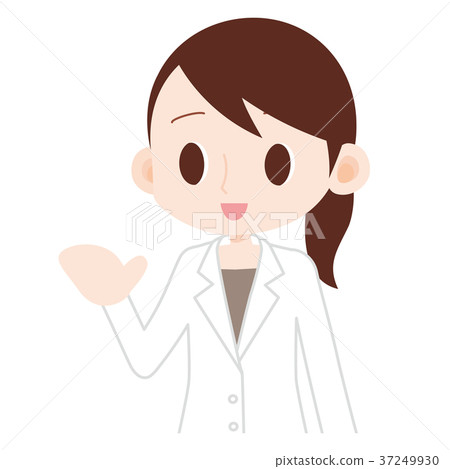 Woman in white coat Woman in white coat 37249930