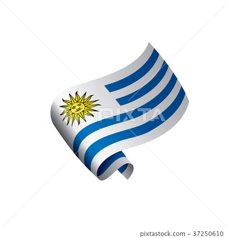 Uruguay flag, vector illustration 37250610