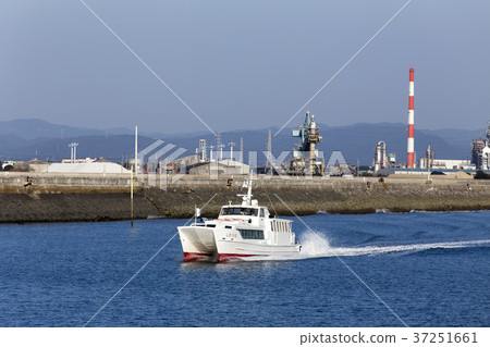 高速船離開Miike港口, 高速船離開Miike港口, 37251661