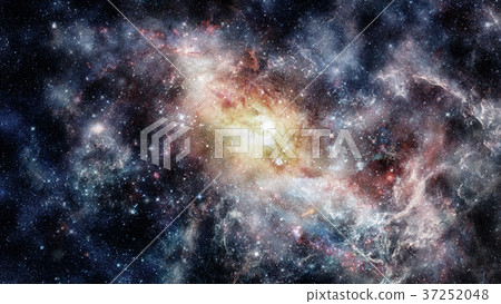 Night sky with nebula and stars. Elements of this 37252048