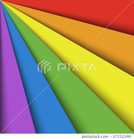 Overlapping colorful paper sheets in colors of 37252246