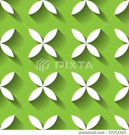 Abstract vector seamless pattern mosaic of white 37252263