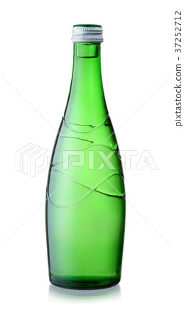 Glass bottle of mineral water Glass bottle of mineral water 37252712