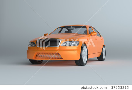 3d illustration of a luxury sports car 37253215