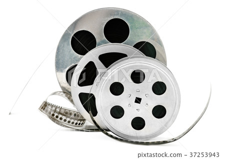 Film strip isolated on white background. 37253943