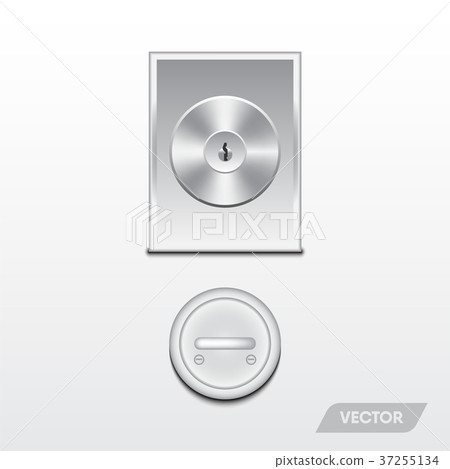 Security door knob, Modern design, Vector Security door knob, Modern design, Vector 37255134
