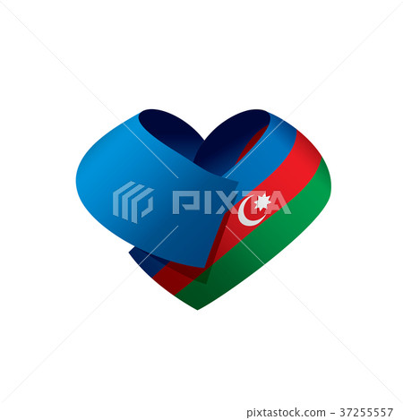 Azerbaijan flag, vector illustration 37255557