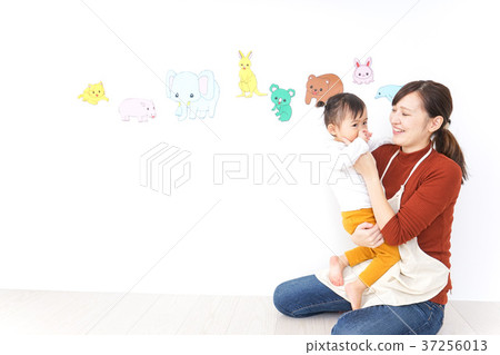 Poor health child and nursery teacher Poor health child and nursery teacher 37256013