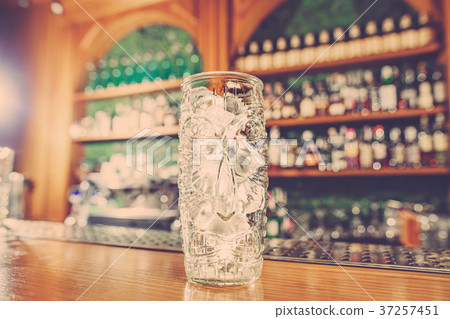Washed professional bar equipment and a glass Washed professional bar equipment and a glass 37257451
