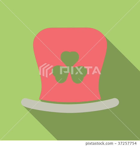 St. Patrick's Day leprechaun hat with four leaf St. Patrick's Day leprechaun hat with four leaf 37257754