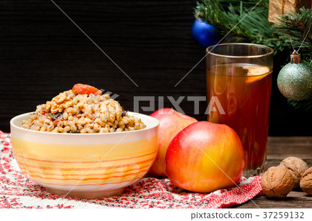 Dish of traditional Slavic treat on Christmas Eve 37259132
