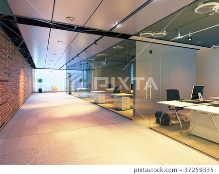 modern office building interior. 37259335