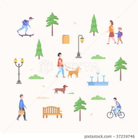 City park constructor - set of modern flat design City park constructor - set of modern flat design 37259746