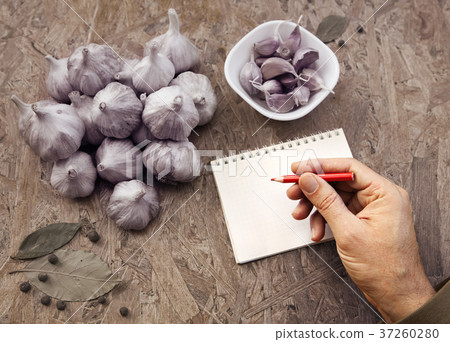 Hand of man and medicinal ingredients 37260280