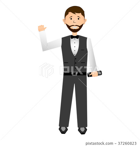 Isolated businessman illustration 37260823