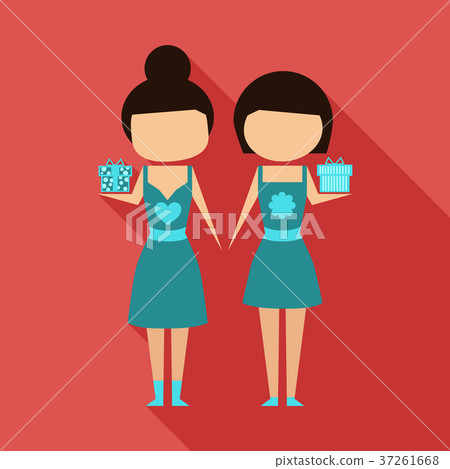 Business concept, Business woman holding a big 37261668
