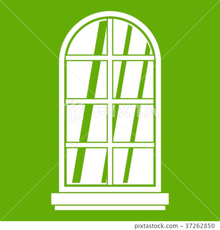 White window frame icon green - Stock Illustration [37262850] - PIXTA
