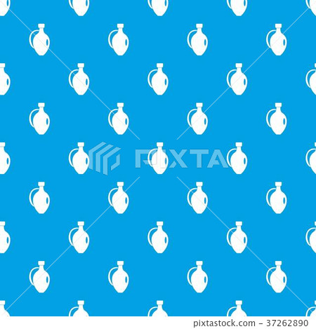 Clay jug pattern seamless blue 37262890