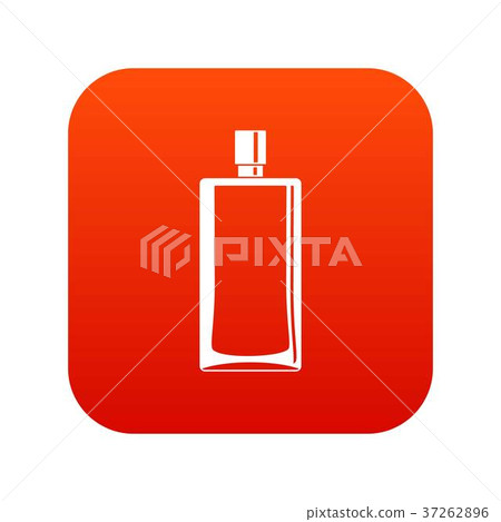 Scent bottle icon digital red 37262896