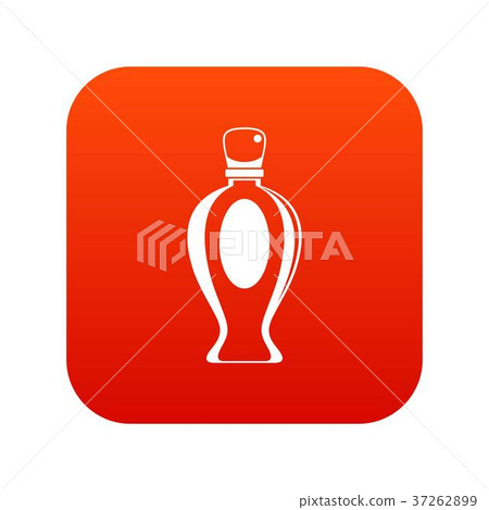 Perfume bottle icon digital red Perfume bottle icon digital red 37262899