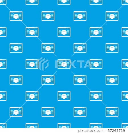3d model pattern seamless blue - Stock Illustration [37263719] - PIXTA