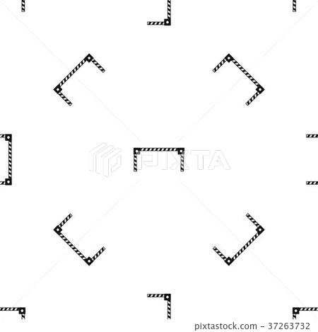 Barrier pattern seamless black 37263732