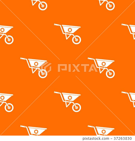 Wheelbarrow pattern seamless Wheelbarrow pattern seamless 37263830