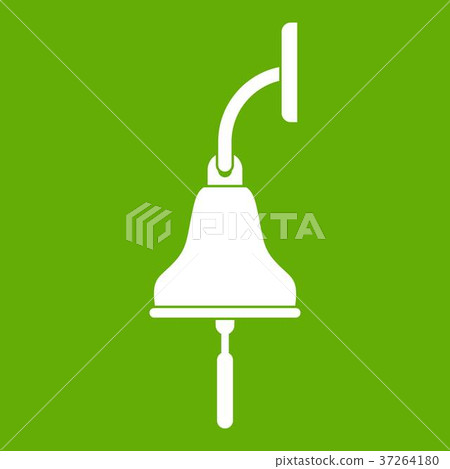 Ship bell icon green Ship bell icon green 37264180