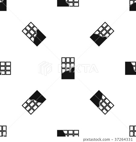 Chocolate bar pattern seamless black Chocolate bar pattern seamless black 37264331