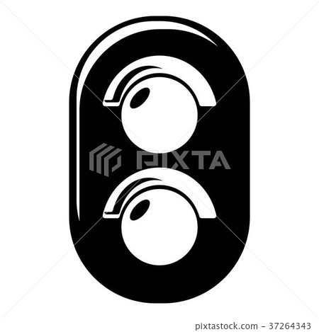 Traffic light railway icon , simple style Traffic light railway icon , simple style 37264343