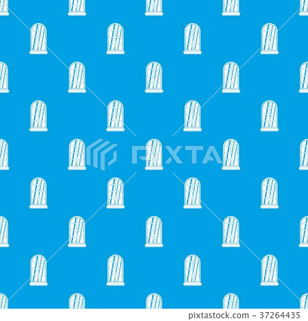 White window frame pattern seamless blue 37264435