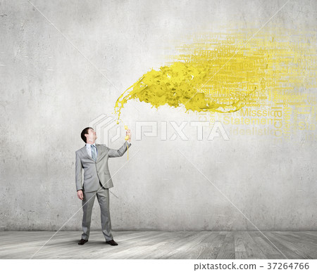 Man with phone receiver 37264766