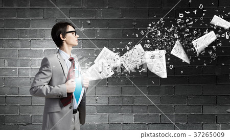 Determined super businessman Determined super businessman 37265009