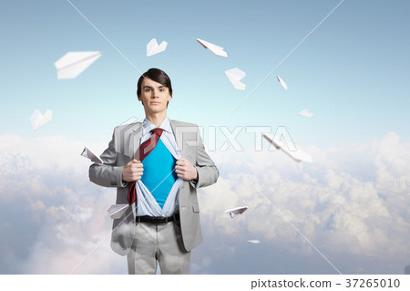 Determined super businessman Determined super businessman 37265010