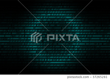 Binary code abstract background, Digital - Stock Illustration [37265281 ...