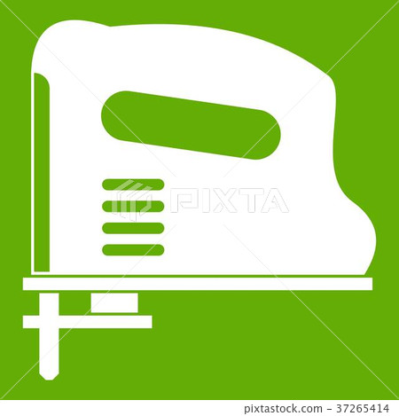 Pneumatic gun icon green 37265414