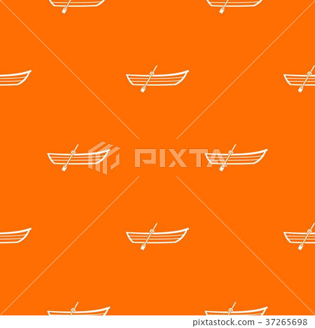 Boat with paddle pattern seamless 37265698