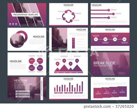Purple Abstract presentation templates Infographic Purple Abstract presentation templates Infographic 37265820