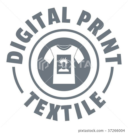 Digital print textile logo, simple style Digital print textile logo, simple style 37266004