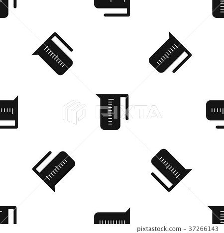 Measuring cup pattern seamless black Measuring cup pattern seamless black 37266143