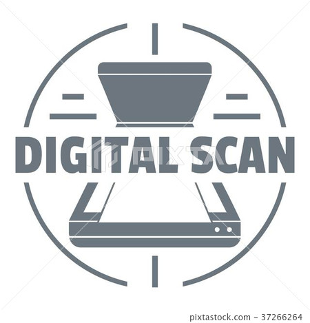 Digital scan logo, simple style - Stock Illustration [37266264] - PIXTA