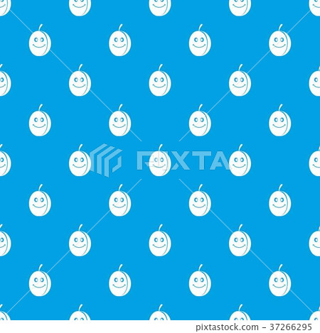 Fresh smiling plum pattern seamless blue Fresh smiling plum pattern seamless blue 37266295