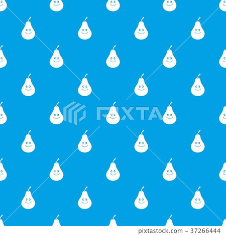 Smiling pear pattern seamless blue Smiling pear pattern seamless blue 37266444
