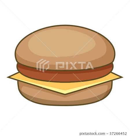Burger icon, cartoon style Burger icon, cartoon style 37266452