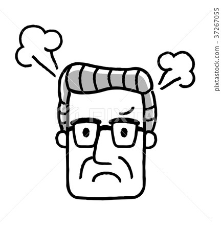 Senior man: face, expression 37267055