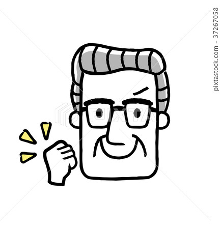 Senior man: face, expression 37267058